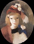 Marie Laurencin Bust of younger female oil painting